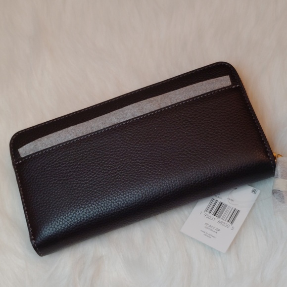 COACH TOTE BAG LARGE TOTE BAG BLACK RED LEATHER & COACH WALLET NWT - Picture 13 of 17